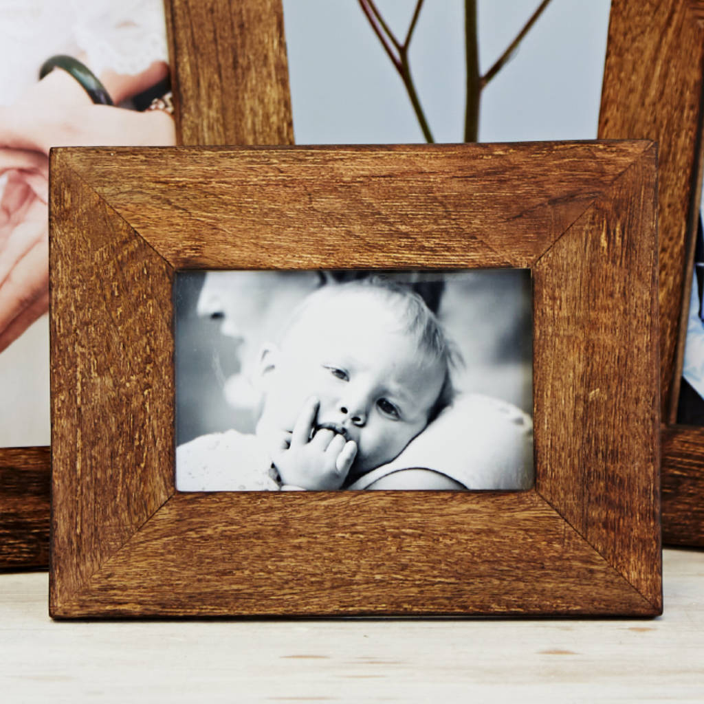 Handmade Natural Wooden Photo  Frame  By Paper High 