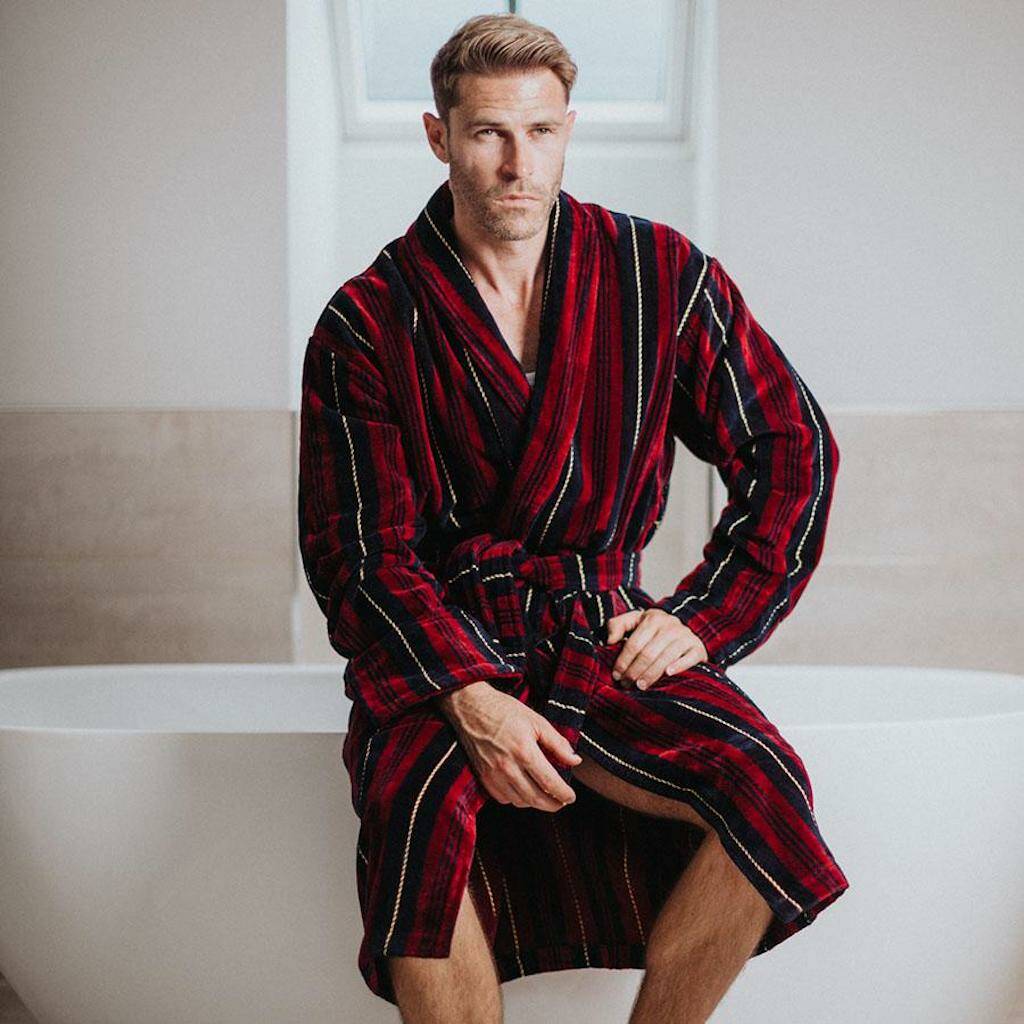 Men's Egyptian Cotton Dressing Gown Marchand, 1 of 8