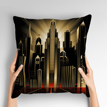 Urban Horizons Art Deco Hand Made Cushions Design One, 2 of 7
