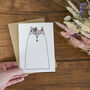 Illustrated Floral Crown Fox Card, thumbnail 1 of 3