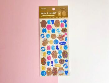Cute Animal Sparkly Sticker Sheet, 4 of 5
