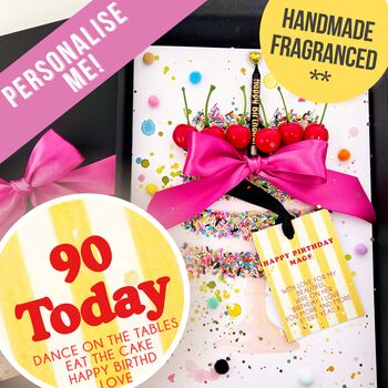 Scented 90th Birthday Cake Card, 7 of 7