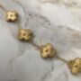 Gold Clover Charm Bracelet, thumbnail 2 of 4