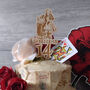 Personalised Alice In Wonderland Wooden Cake Topper, thumbnail 2 of 4