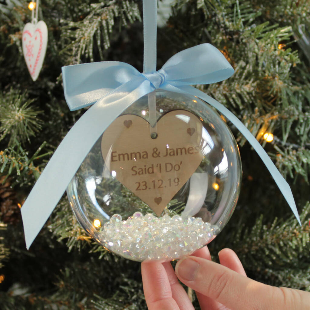 wedding christmas bauble