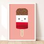 You're Fab Ice Lolly Metallic Children's Print, thumbnail 4 of 9