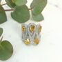 Citrine 925 Sterling Silver Statement Ring, thumbnail 1 of 5