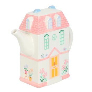 Pastel House Shaped Teapot, 3 of 5