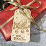 Personalised Robin Wooden Christmas Gift Tag Pack, thumbnail 1 of 2