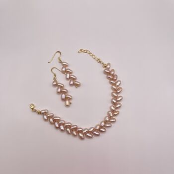 Irregular Matching Bracelet And Earring Set, 3 of 5