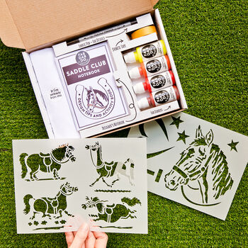 Pony And I Love Horses T Shirt Painting Craft Kit Box, 3 of 12