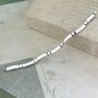 Elegant Dot And Dash Sterling Silver Choker Necklace, thumbnail 3 of 5