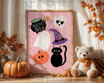 Witches Brew Halloween Art Print, 8 of 10