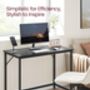 Computer Desk Workstation Industrial Style Metal Frame, thumbnail 5 of 10