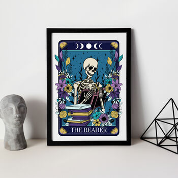 Tarot Style Typographical Print The Reader, 7 of 7