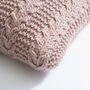 Giant Cable Cushion Knitting Kit, thumbnail 6 of 9