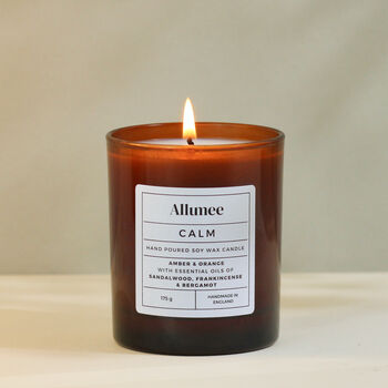 Handmade Calm Soy Scented Candle Gift, 2 of 5