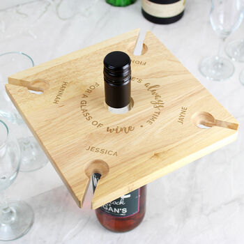 Time For Wine Personalised Glass Holder Gift, 4 of 6