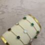 Valentina Green Clover Charm Bracelet, thumbnail 6 of 6