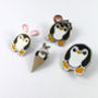 Pengbunny Enamel Penguin Pin Badge With Bunny Ears, thumbnail 11 of 12