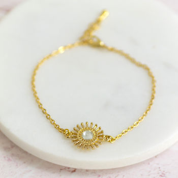 Gold Plated Ray Of Sun Bracelet, 4 of 8