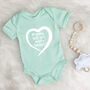 Personalised Proposal In A Heart Babygrow, thumbnail 5 of 9