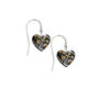 Small Heart Oriental Willow Black Earrings, thumbnail 1 of 2