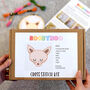Dog Cross Stitch Kit Craft Decoration Letterbox, thumbnail 5 of 8