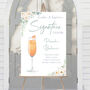 Wedding Custom Cocktail Sign White Floral, thumbnail 1 of 11