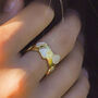 Morgan Hammered Enamel Ring | 18 K Gold Plated, thumbnail 1 of 6