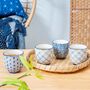 Set Of Four Japandi Pattern Cups, thumbnail 1 of 2