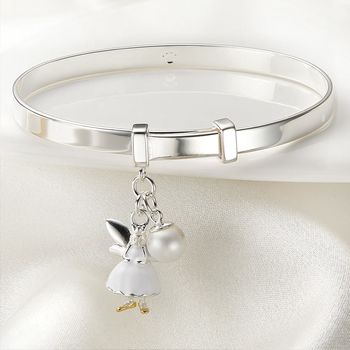 Personalised Sterling Fairy Bangle | Two Colours, 7 of 10