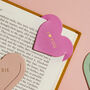 Personalised Leather Heart Bookmark, thumbnail 4 of 6