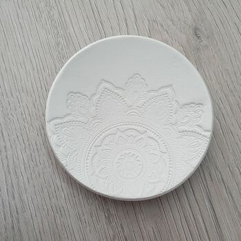 Mandala Design White Trinket Dish, 2 of 4
