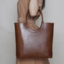 Genuine Leather Tote, thumbnail 2 of 10