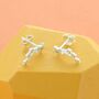Shooting Star Cubic Zirconia Ear Studs, thumbnail 1 of 2