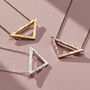 Textured Triangle Necklace, thumbnail 7 of 9