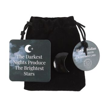 The Darkest Nights Black Obsidian Moon In A Bag, 2 of 4