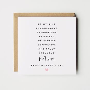 To My Mum Mother's Day Card, 3 of 3