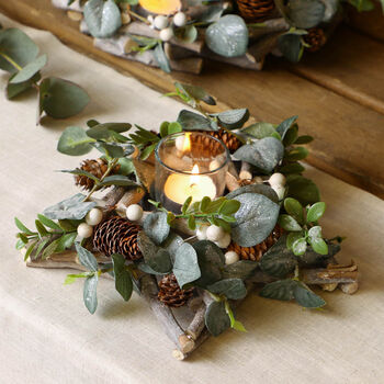 Country Forest Jute Christmas Table Runner, 7 of 7