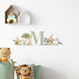 Personalised Baby Safari Initial Wall Sticker Set, thumbnail 1 of 8