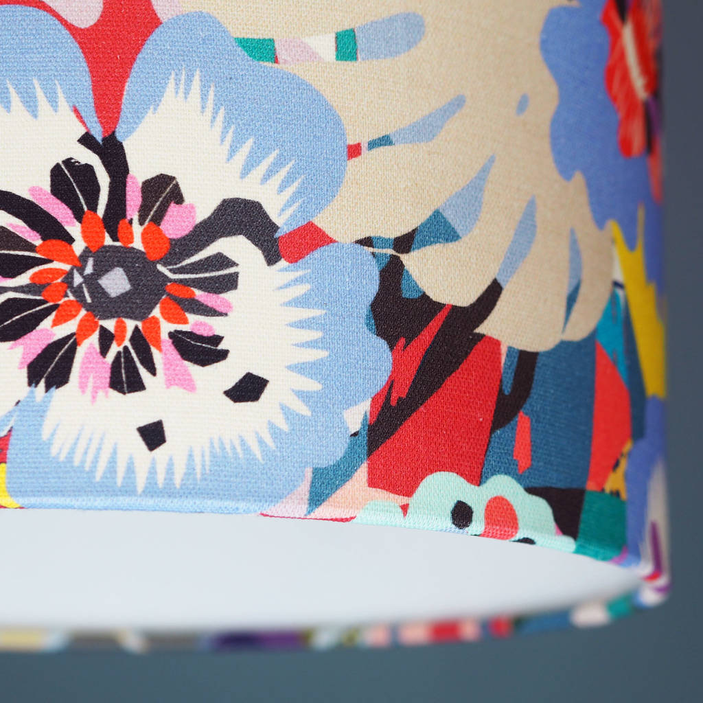 Kitty Mc Call Kyoto Fabric Lampshade By Quirk | notonthehighstreet.com