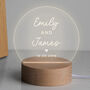 Personalised Valentines Day Desk Lamp For Couples, thumbnail 1 of 3