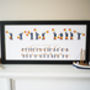 I Or We Love Daddy Semaphore Flags Print, thumbnail 2 of 3