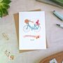 Rosy Bicycle Birthday Card, thumbnail 2 of 7