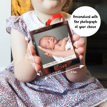Mother's Day Personalised Photograph Metal Frame, 2 of 2