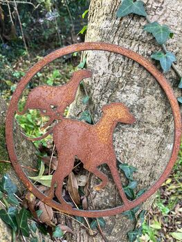 Metal Greyhound Wall Art Sculpture, 3 of 4