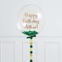 Personalised Emerald Green Birthday Bubble Balloon, thumbnail 1 of 3