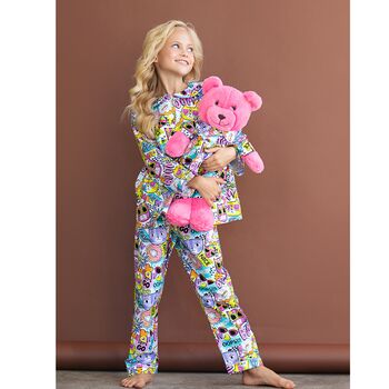 Gatto Pyjama Set With Matching Teddy Bear Set, 9 of 9