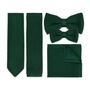 Dark Green Knitted Neck Tie, Bow Tie And Pocket Square Variations Made From Soft Polyester | Gents Formal Accessories | Gift For Him | Wedding Tie, thumbnail 1 of 12